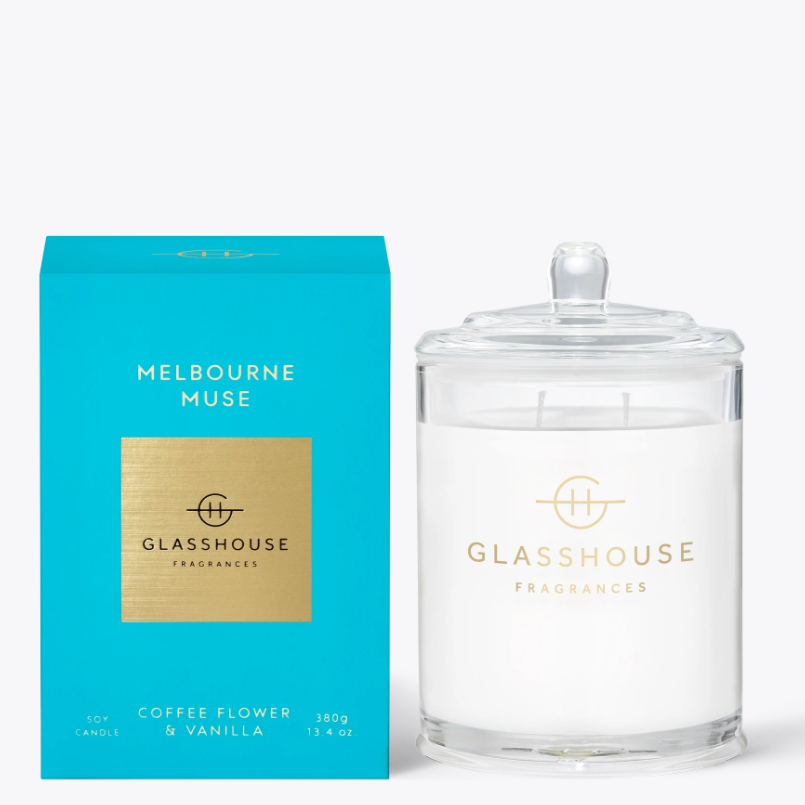 380g Candle - MELBOURNE MUSE By Glasshouse