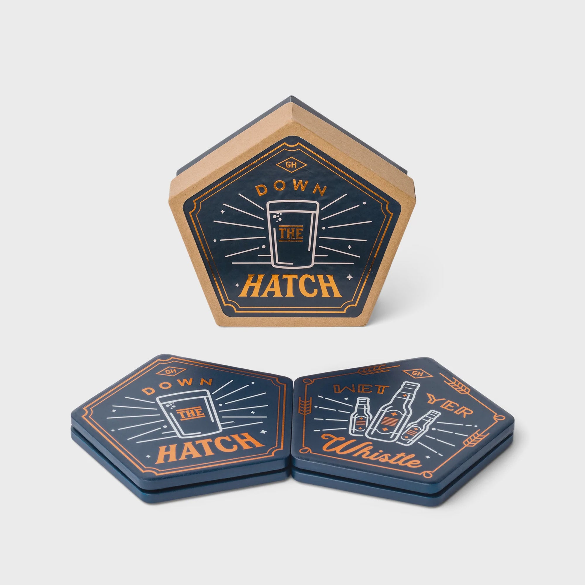 Ceramic Beer Coasters - Set of 4