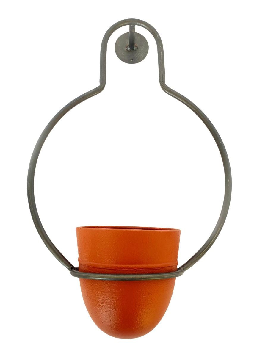 Arnie Abstract Wall Planter Terracotta 2