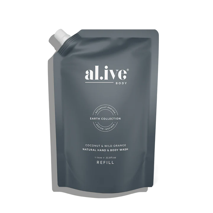 1L Hand & Body Wash Refill - Coconut + Wild Orange