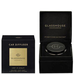 GF Black Car Diffuser with 1 replacement - LOST IN AMALFI