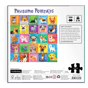 Mudpuppy Pawsome Portraits Family Puzzle - 500pcs