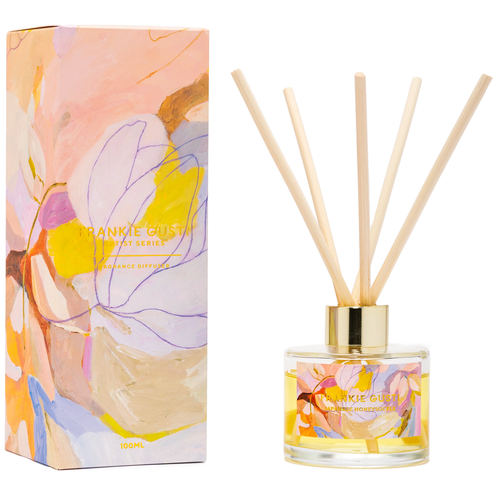 Frankie Gusti Artist Series Diffuser 100mls - JAPANESE HONEYSUCKLE