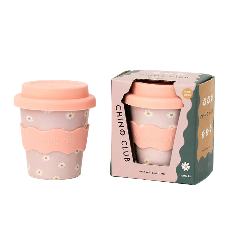 Chino Club - Pink Daisy Babychino Cup (4oz)