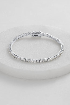 Zafino - Dani Tennis Bracelet 18cm (Silver)