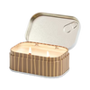 Candle tin labeled 'Cappuccino' by PaddyWax on a white background