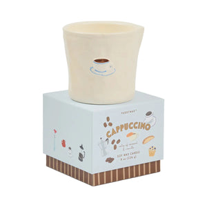 Bistro 8oz Ceramic w/ Embossed Cappuccino & Printed Box - Cappuccino