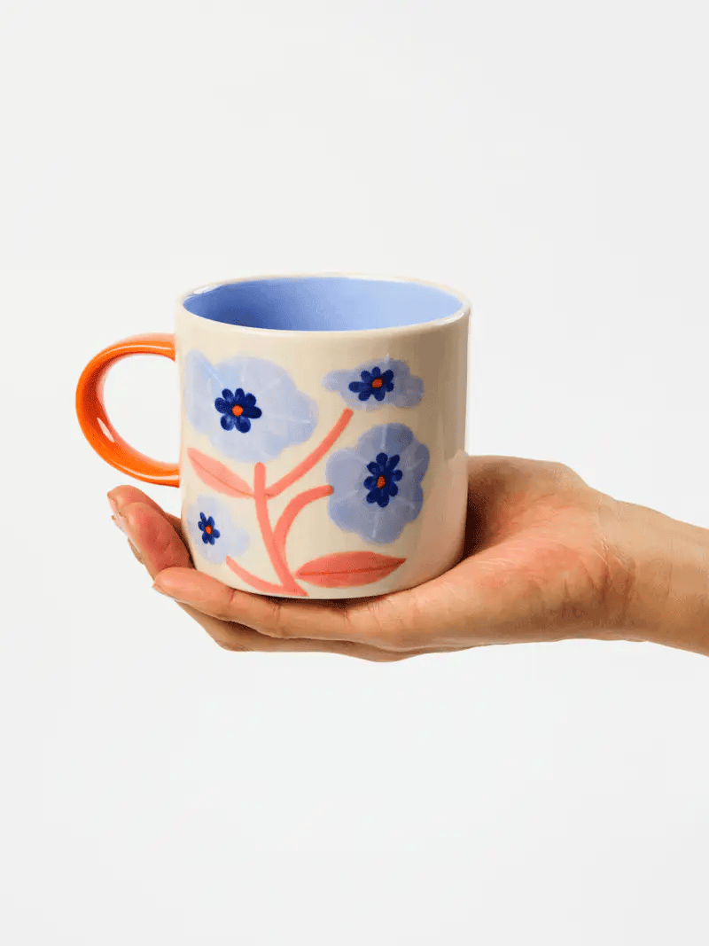 Jones & Co - Bloomie Blue Flower Mug