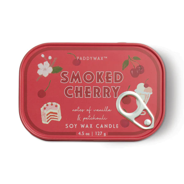 Paddywax - Bistro Printed Tin - (Smoked Cherry)