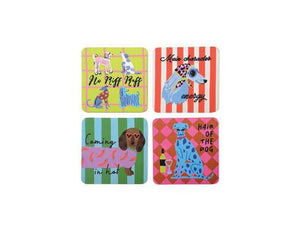 Set of 4 Coasters - Dogs