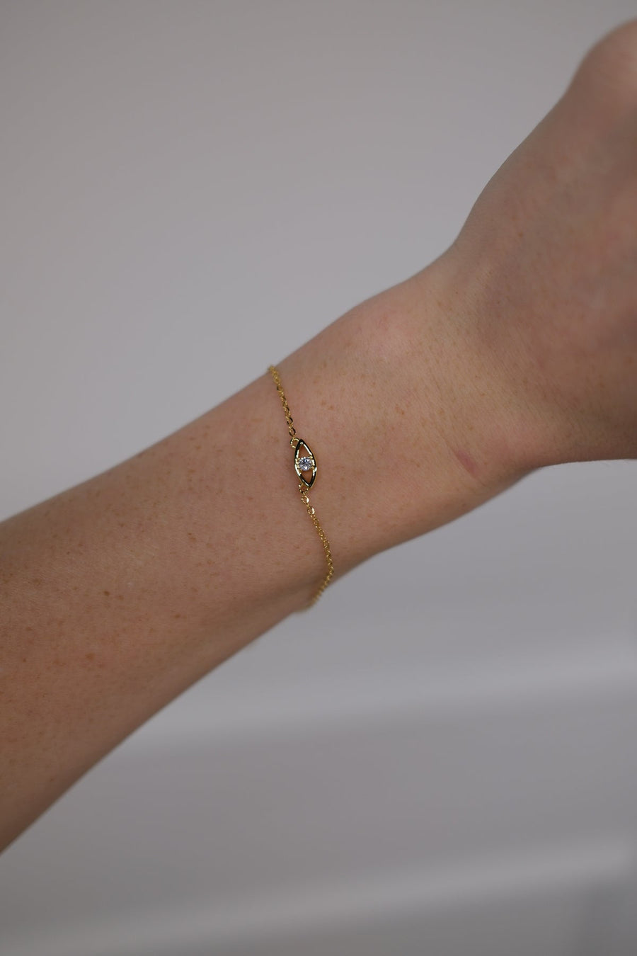 gold evil eye bracelet