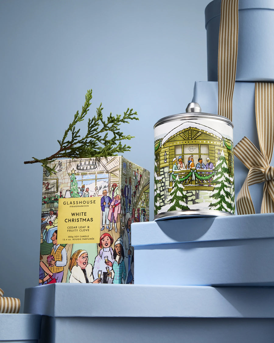 Glasshouse Fragrances 380 Candle - Christmas White Christmas