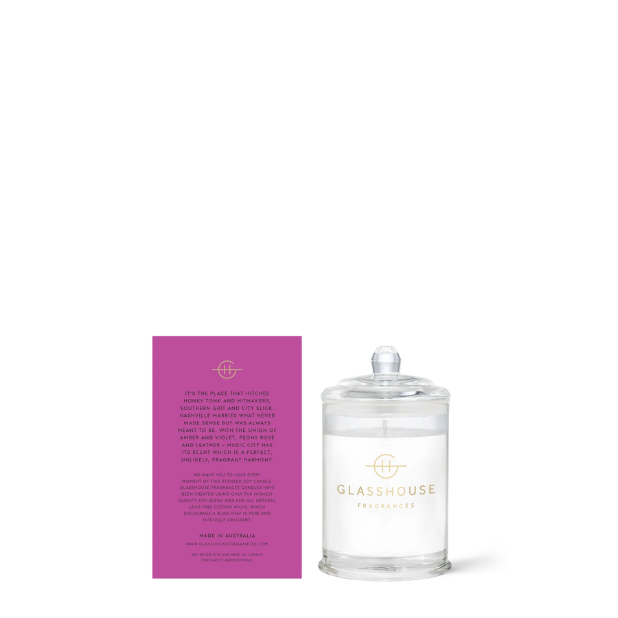 60g Candle Music City Magic - Glasshouse