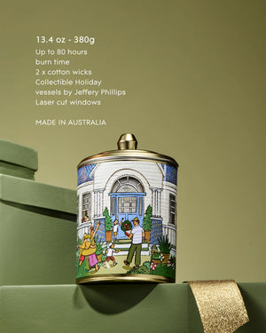 Glasshouse Fragrances 380g Candle Christmas - Under The Mistletoe