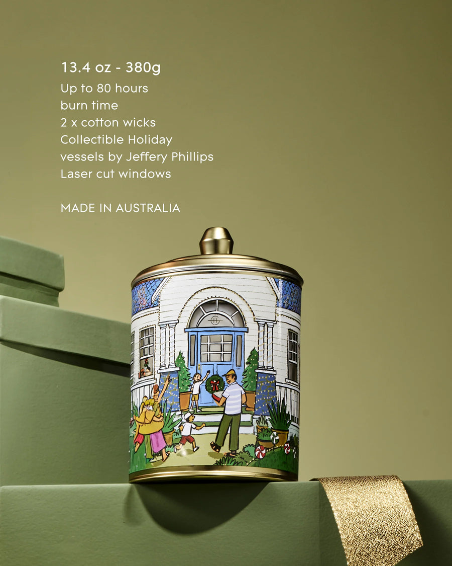 Glasshouse Fragrances 380g Candle Christmas - Under The Mistletoe