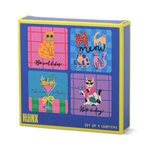 Set of 4 Coasters - Cats