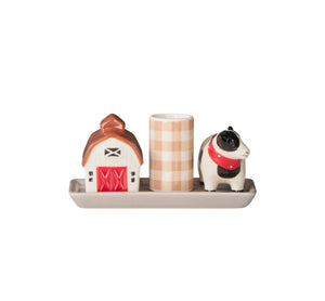 DW Homestead Salt & Pepper Shaker w Toothpick Holder