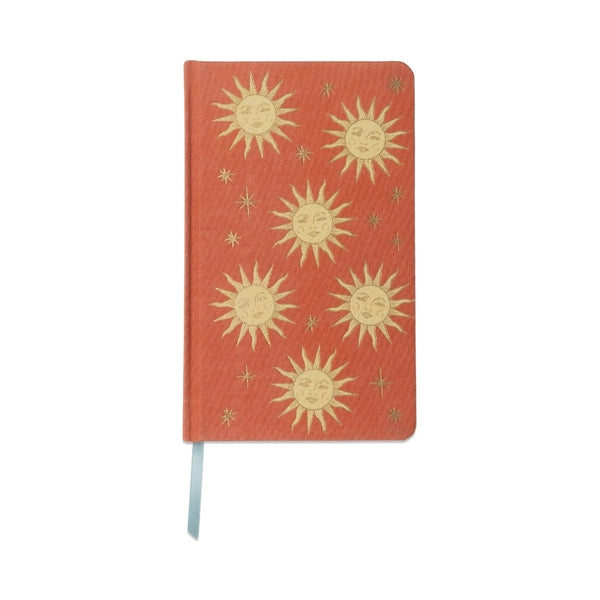 Designworks - Celestial Bookcloth Journal -Terracotta Sun