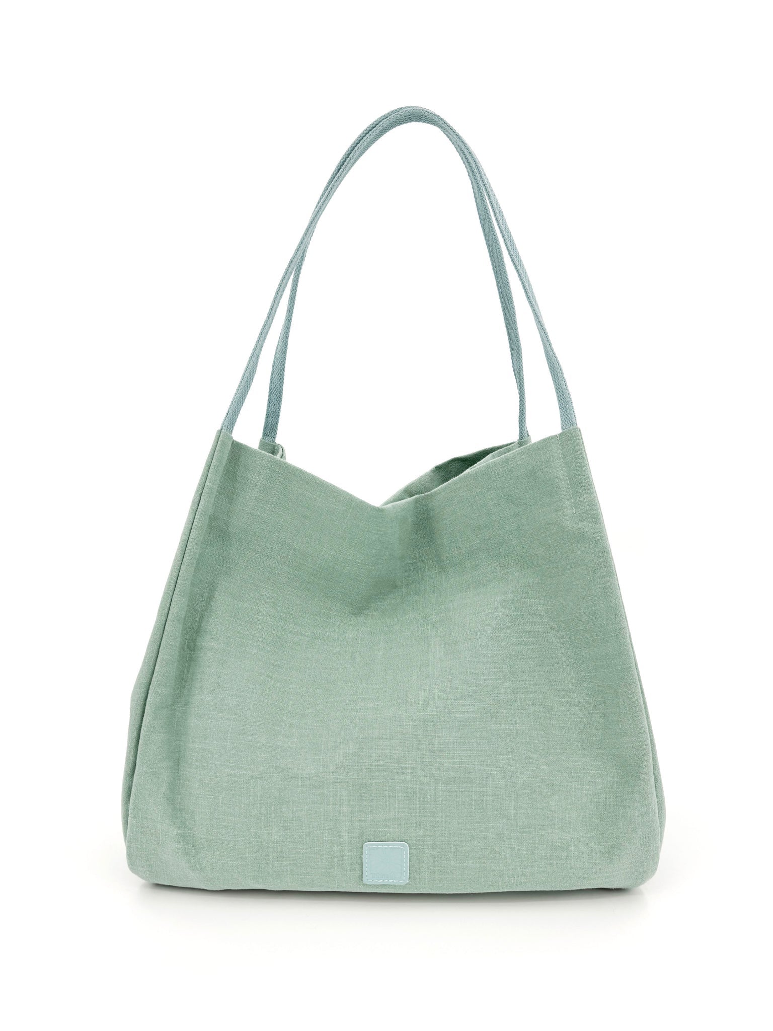 Land and Sea Tote Bag- Mint Blue