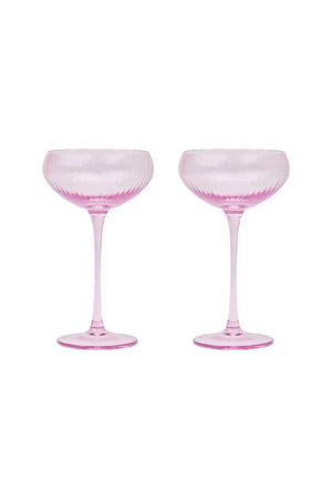 The Lou Coupe Glass - Set of 2 Lilac