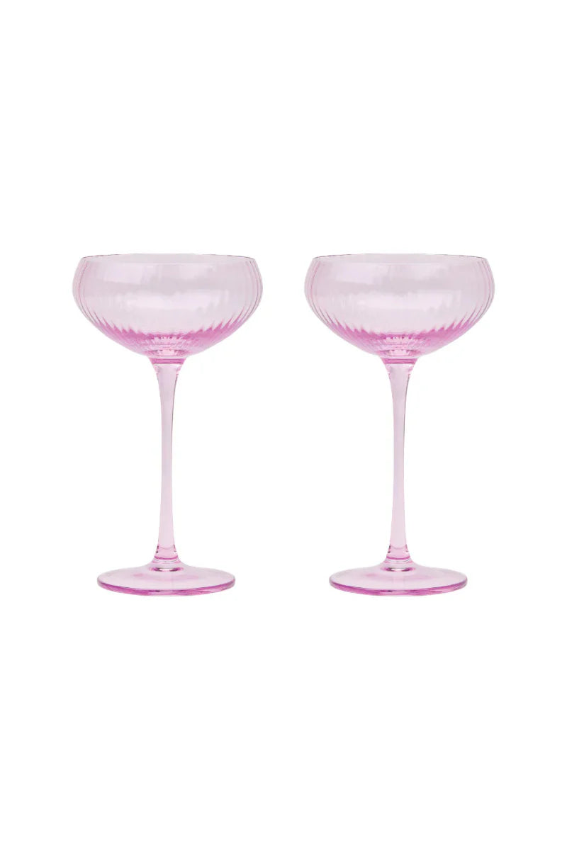 The Lou Coupe Glass - Set of 2 Lilac