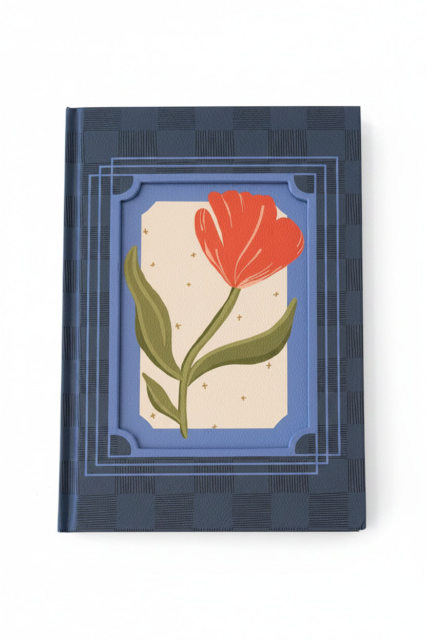Framed Floral Notebook- Poppy
