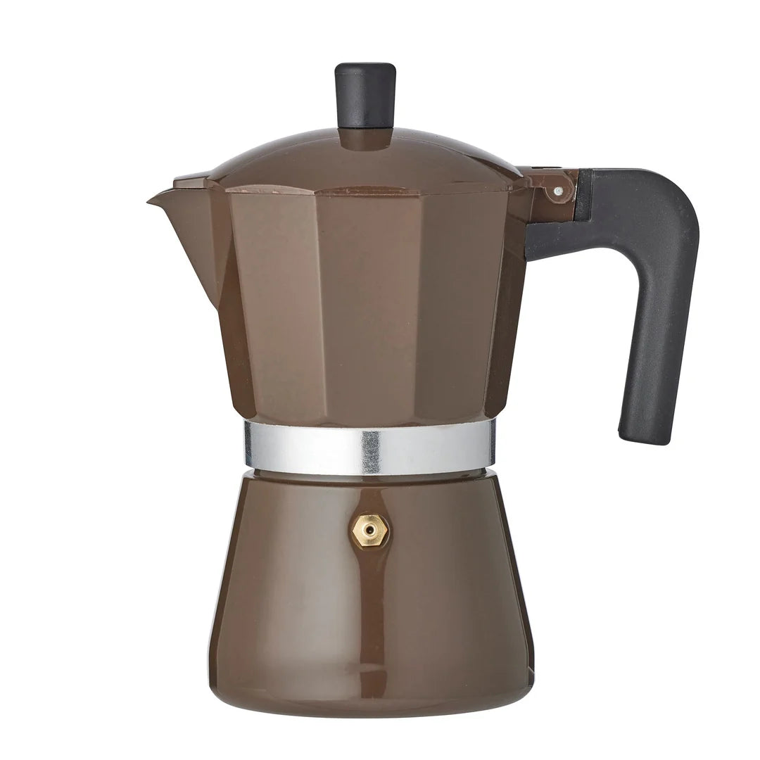 Nero Stovetop Espresso Maker 6 Cup Choc