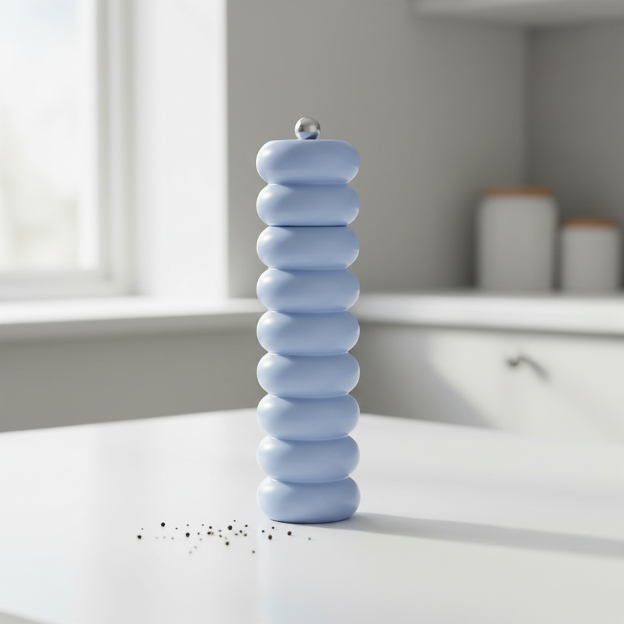 Delphi Wood Salt & Pepper Grinder - Denim