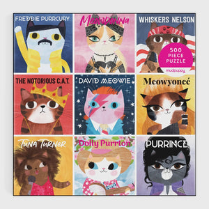 Mudpuppy Music Cats Family Puzzle-500pc