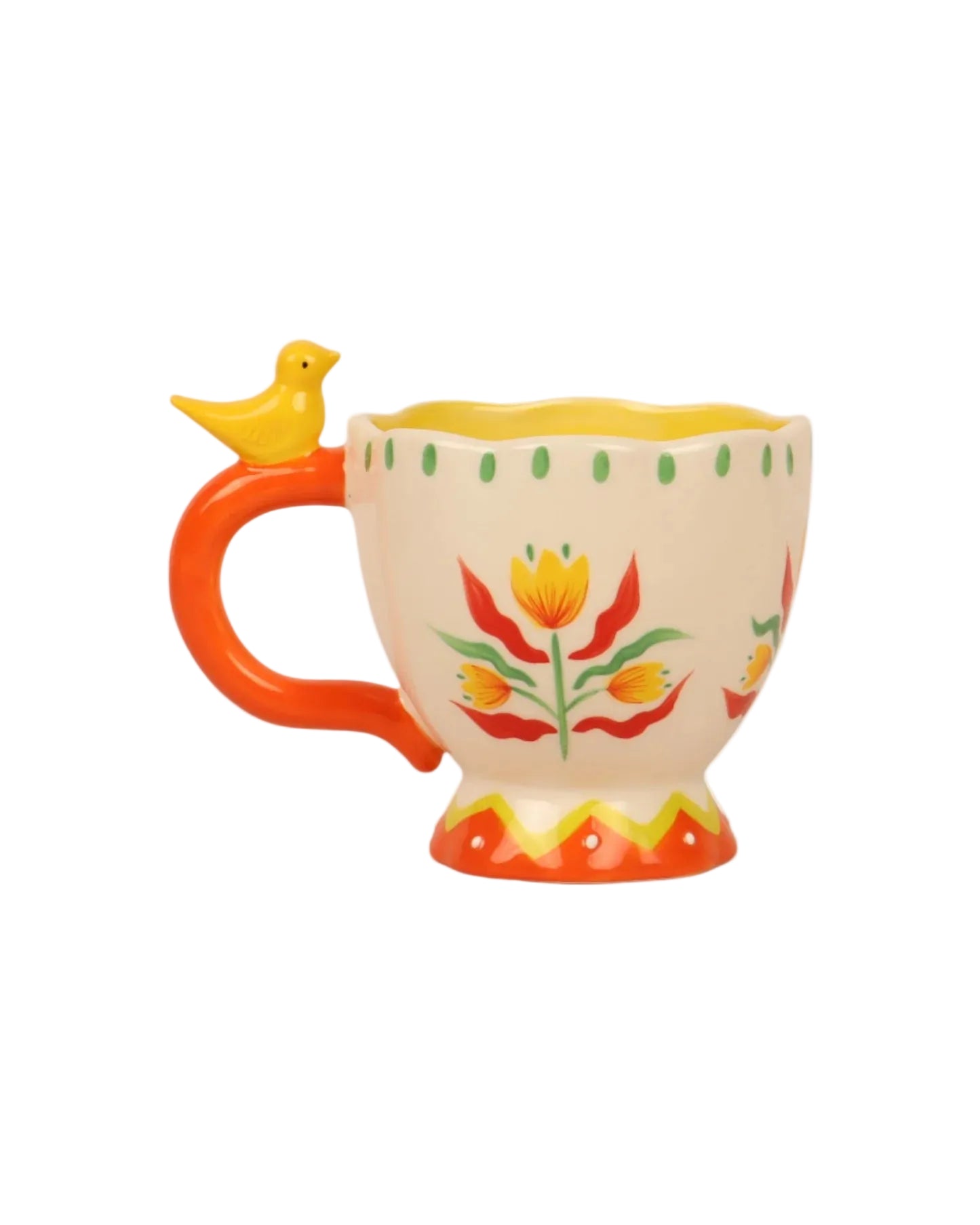 La La Land - Retro Folk Stoneware Hand Painted Mug