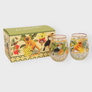 La La Land Glass Tumbler Large (Set of 2 glasses) Brazilian Summer