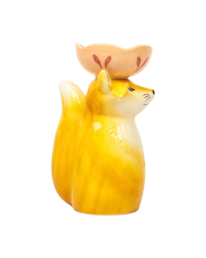 La La Land - Retro Folk Stoneware Foxy Vase