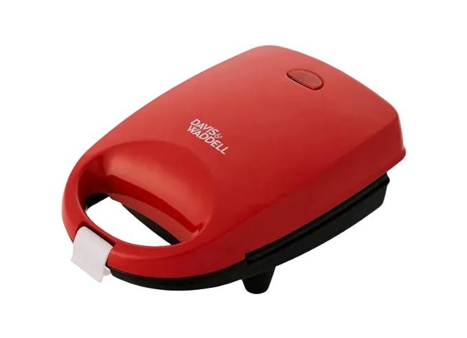 Red sandwich maker on a white background