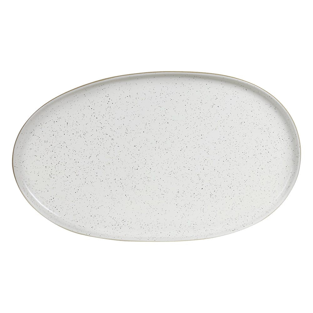 Platter Oval - White Speckle