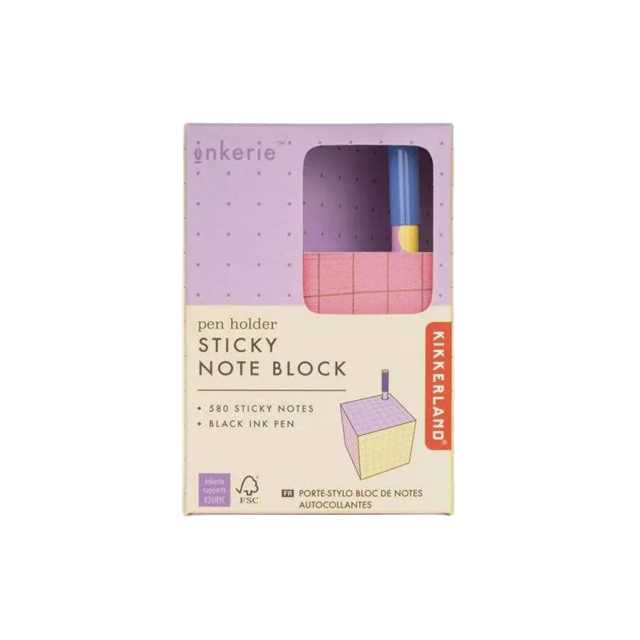 Pen Holder Sticky Note Block