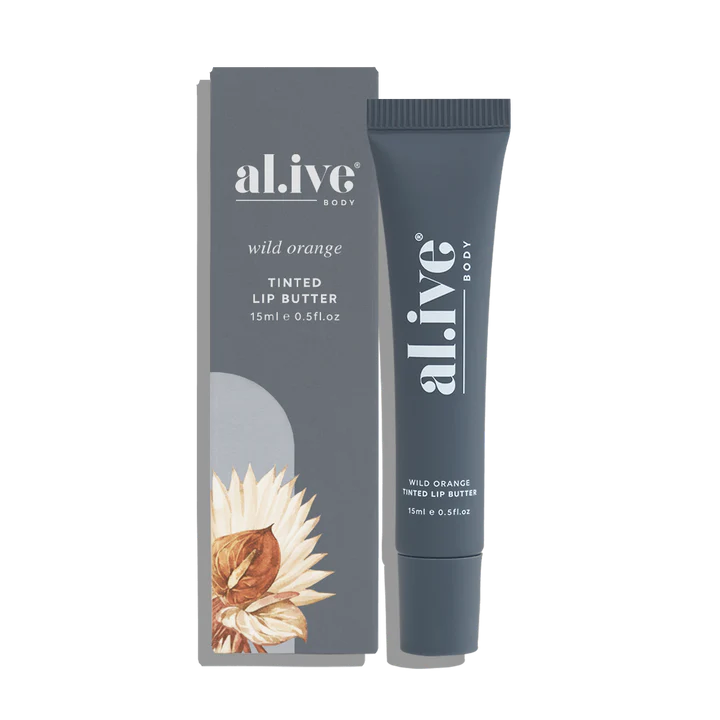 al.ive body - Tinted lip butter (wild orange)