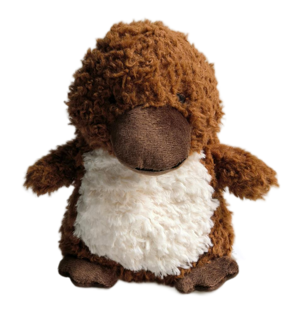 Curly Platypus Soft Toy Brown 18cm