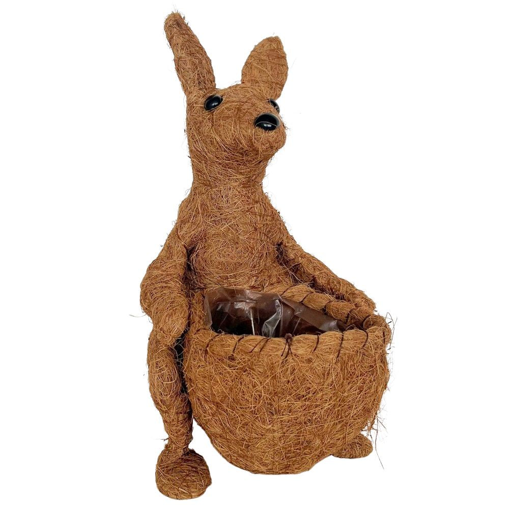 HUSK Kangaroo Planter Natural 34cm