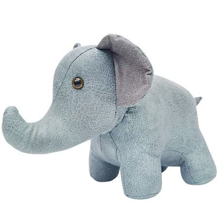 Elephant Door Stopper Blue & Grey 39cm