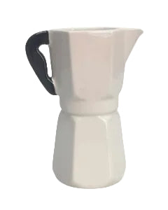 Coffee Pot Vase White 16cm