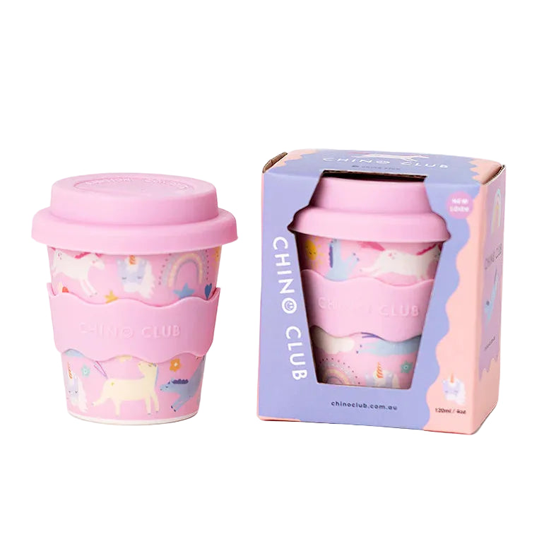 Chino Club - Pink Unicorn Babychino Cup (4oz)