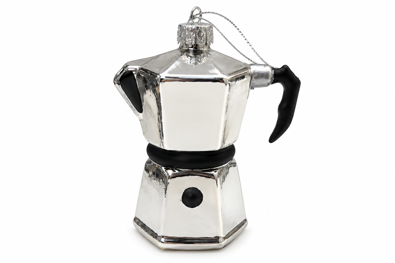Stove Top Coffee Maker Ornament Glass
