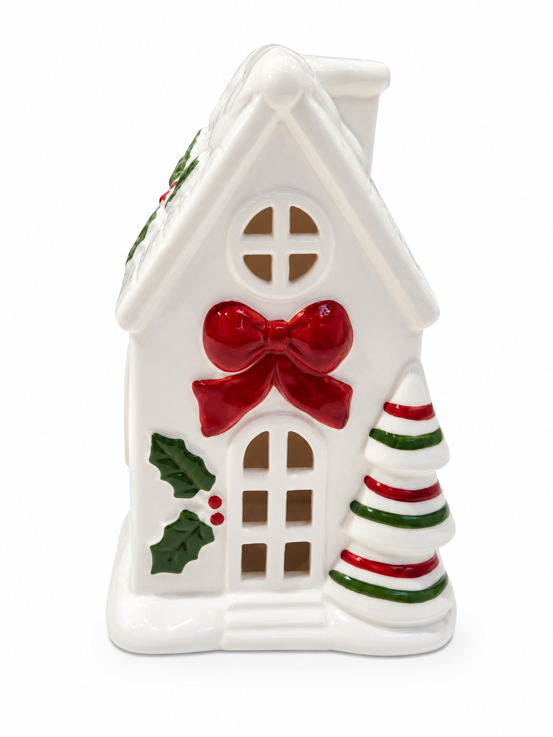Christmas Cottage Tealight Ceramic