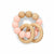Jerry Beech Wood/Silicone Teether Pink