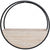 Wooden Wall Planter Full Circle - Medium 50cm - White Wash