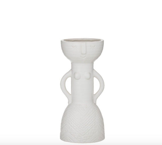 Taytay Vase 15x15x33cm White