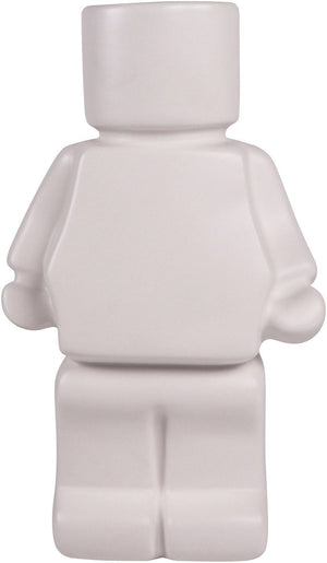 Block Man Planter White 22cm