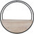 Wooden Wall Planter Full Circle - Large 60cm - White Wash