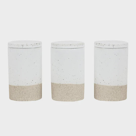 Spice Jars Set of 3 - White Garden to Table