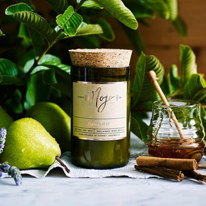 Mojo Wine Bottle Candle French Pear